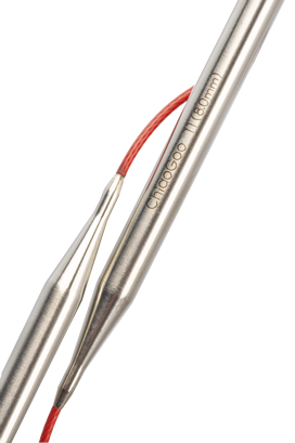 ChiaoGoo Red Lace SS Fixed Circular Needles | 16" (40 cm)