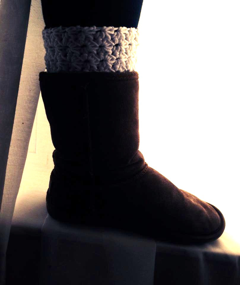 Crochet Pattern for Star Stitch Boot Cuffs | Crochet Boot Cuffs Pattern | Boot Cuff Crocheting Pattern | DIY Written Crochet Instructions