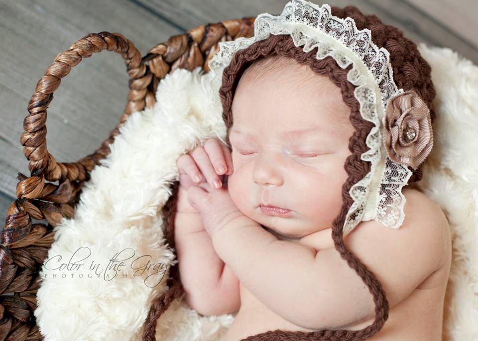 Crochet Pattern for Vintage Star Baby Bonnet | Crochet Baby Bonnet Pattern | Baby Hat Crocheting Pattern | DIY Written Crochet Instructions