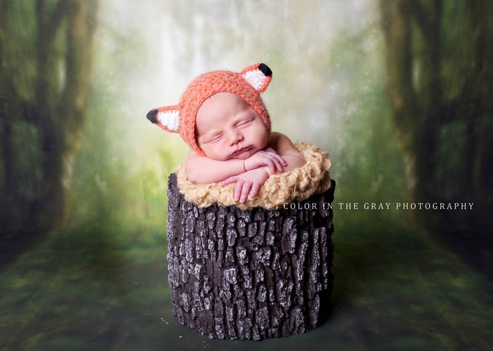 Crochet Pattern for Woodland Fox or Bear Baby Bonnet | Crochet Baby Bonnet Pattern | Baby Hat Crocheting Pattern | DIY Written Crochet Instructions