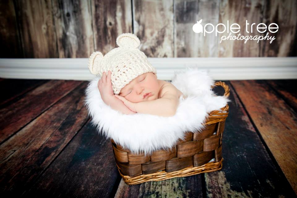 Crochet Pattern for Baby Bear Beanie | Crochet Baby Beanie Pattern | Baby Hat Crocheting Pattern | DIY Written Crochet Instructions