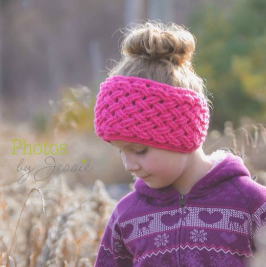 Crochet Pattern for Diagonal Weave Ear Warmer Headband | Crochet Headband Pattern | Ear Warmer Crocheting Pattern | DIY Written Crochet Instructions