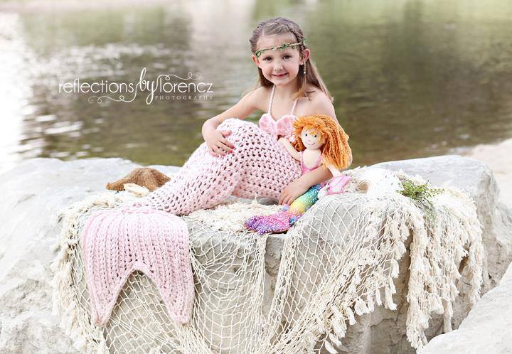 SET OF 2 Crochet Patterns for Mermaid Tail and Shell Bikini Top Photography Props | Crochet Mermaid Pattern | Mermaid Tail Crocheting Pattern | DIY Written Crochet Instructions