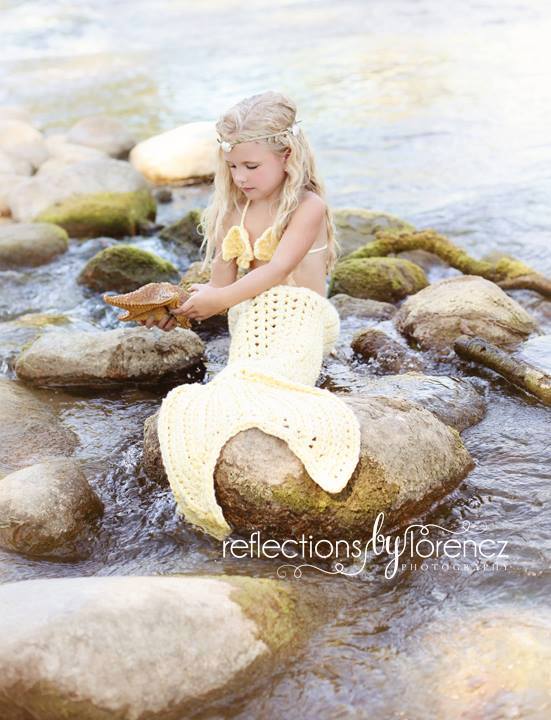 SET OF 2 Crochet Patterns for Mermaid Tail and Shell Bikini Top Photography Props | Crochet Mermaid Pattern | Mermaid Tail Crocheting Pattern | DIY Written Crochet Instructions