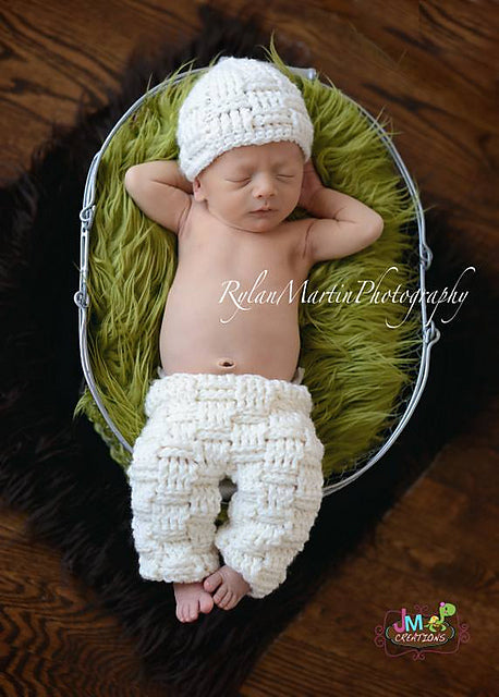 Crochet Pattern for Basket Weave Baby Pants or Shorties | Crochet Baby Pants Pattern | Baby Pants Crocheting Pattern | DIY Written Crochet Instructions