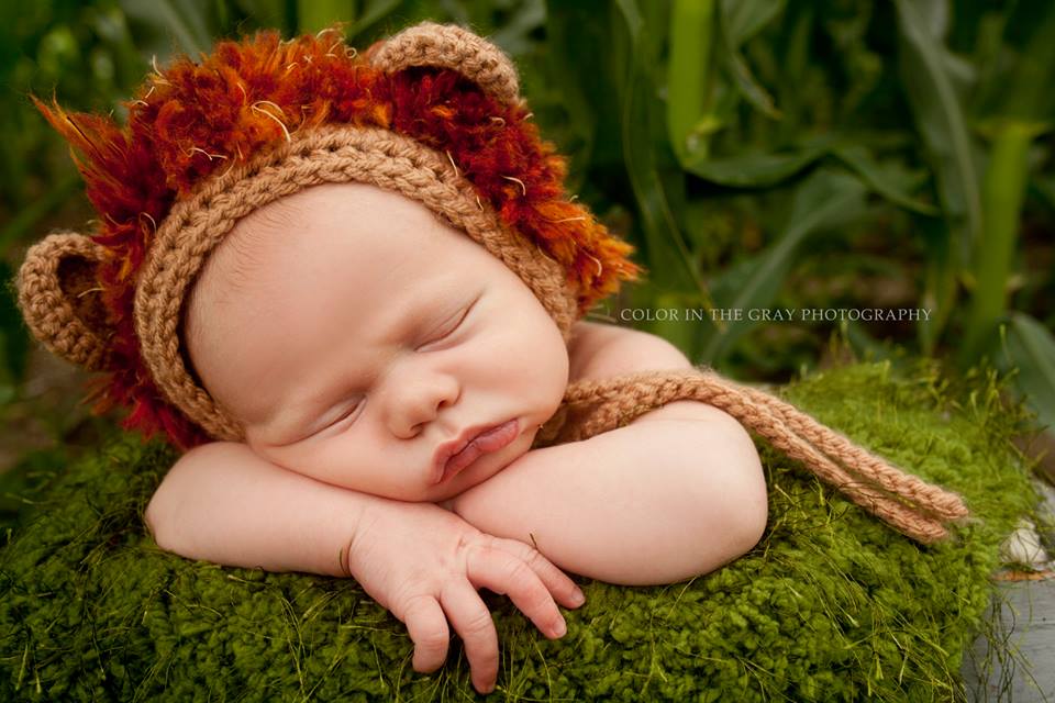 Crochet Pattern for Lion and Lioness Baby Bonnet | Crochet Baby Bonnet Pattern | Baby Hat Crocheting Pattern | DIY Written Crochet Instructions