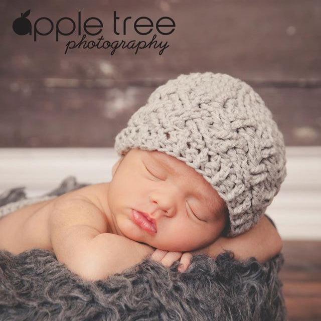 Crochet Pattern for Diagonal Weave Beanie or Newsboy | Crochet Hat Pattern | Hat Crocheting Pattern | DIY Written Crochet Instructions