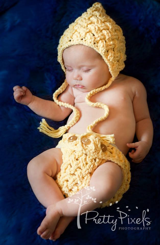 Crochet Pattern for Diagonal Weave Pixie Bonnet | Crochet Baby Bonnet Pattern | Baby Hat Crocheting Pattern | DIY Written Crochet Instructions