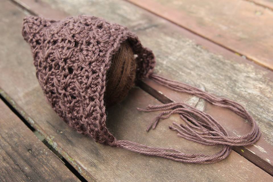 Crochet Pattern for Diagonal Spike Stitch Pixie Bonnet | Crochet Baby Bonnet Pattern | Baby Hat Crocheting Pattern | DIY Written Crochet Instructions