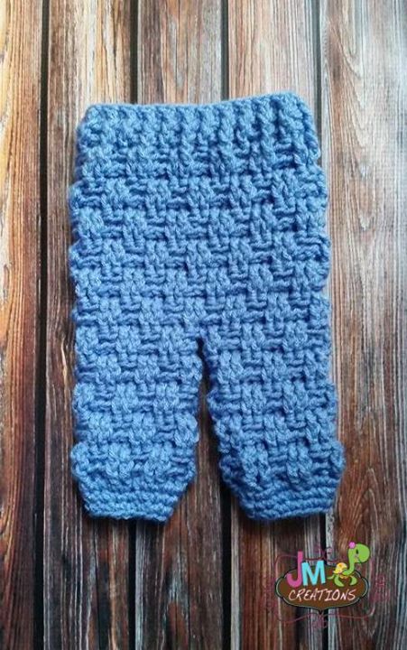 Crochet Pattern for Texture Weave Baby Pants or Shorties | Crochet Baby Pants Pattern | Baby Pants Crocheting Pattern | DIY Written Crochet Instructions