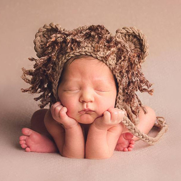 Crochet Pattern for Lion and Lioness Baby Bonnet | Crochet Baby Bonnet Pattern | Baby Hat Crocheting Pattern | DIY Written Crochet Instructions