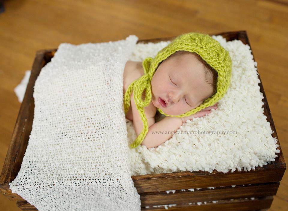 Crochet Pattern for Arrowhead Baby Bonnet | Crochet Baby Bonnet Pattern | Baby Hat Crocheting Pattern | DIY Written Crochet Instructions