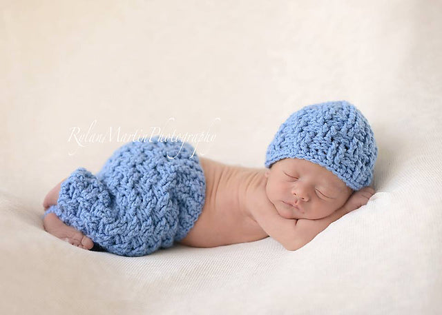 Crochet Pattern for Texture Weave Baby Pants or Shorties | Crochet Baby Pants Pattern | Baby Pants Crocheting Pattern | DIY Written Crochet Instructions