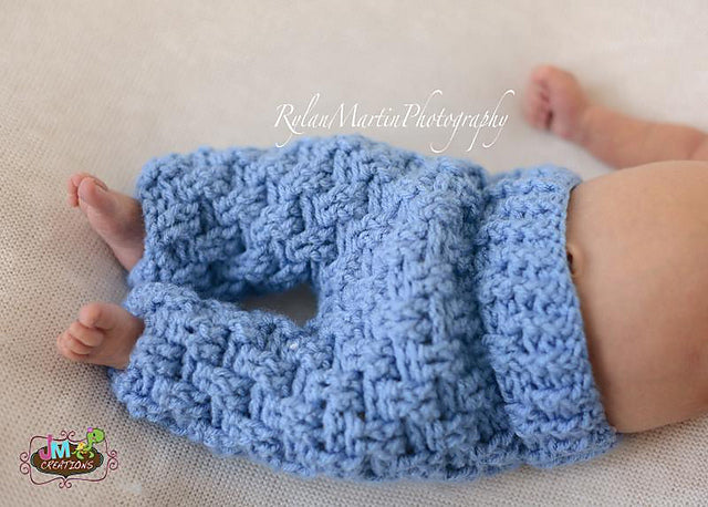 Crochet Pattern for Texture Weave Baby Pants or Shorties | Crochet Baby Pants Pattern | Baby Pants Crocheting Pattern | DIY Written Crochet Instructions