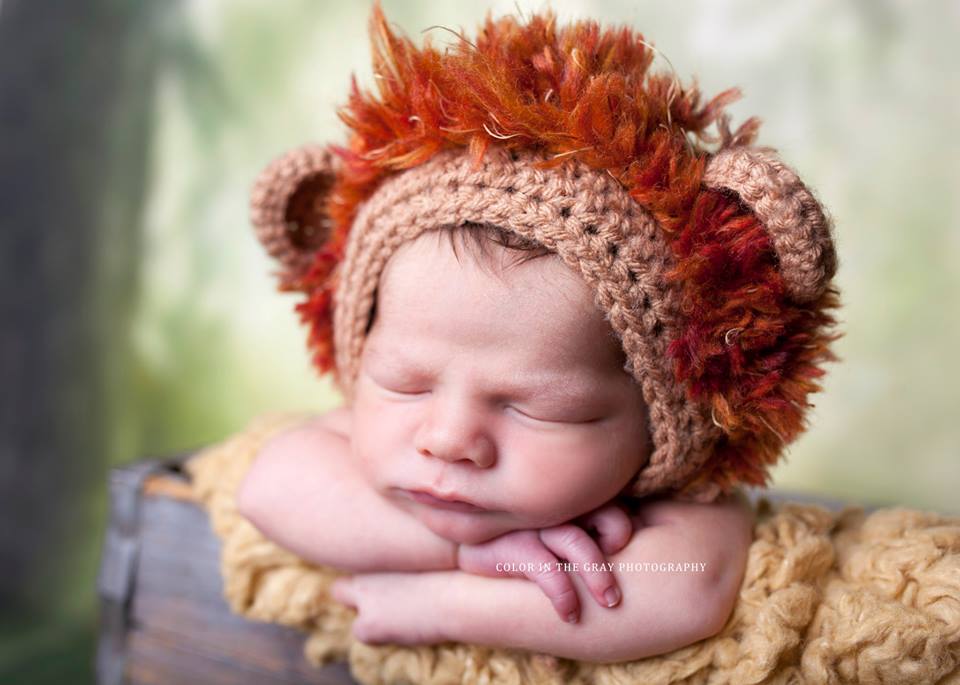 Crochet Pattern for Lion and Lioness Baby Bonnet | Crochet Baby Bonnet Pattern | Baby Hat Crocheting Pattern | DIY Written Crochet Instructions