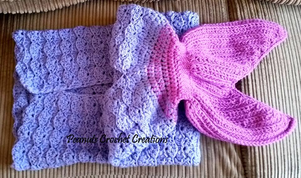 Crochet Pattern for Mermaid Tail Blanket (DIY Tutorial) | Crochet Mermaid Tail Pattern | Mermaid Tail Crocheting Pattern | DIY Written Crochet Instructions