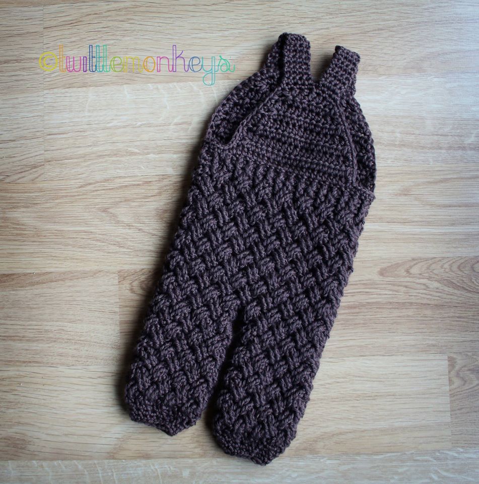 Crochet Pattern for Diagonal Weave Baby Pants, Shorts, or Overalls | Crochet Baby Overalls Pattern | Baby Pants Crocheting Pattern | DIY Written Crochet Instructions
