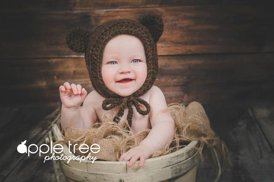 Crochet Pattern for Woodland Fox or Bear Baby Bonnet | Crochet Baby Bonnet Pattern | Baby Hat Crocheting Pattern | DIY Written Crochet Instructions