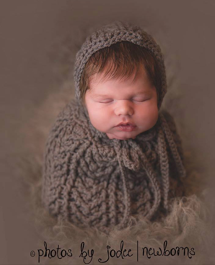 Crochet Pattern for Arrowhead Baby Bonnet | Crochet Baby Bonnet Pattern | Baby Hat Crocheting Pattern | DIY Written Crochet Instructions