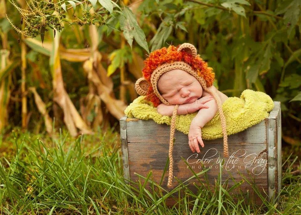Crochet Pattern for Lion and Lioness Baby Bonnet | Crochet Baby Bonnet Pattern | Baby Hat Crocheting Pattern | DIY Written Crochet Instructions