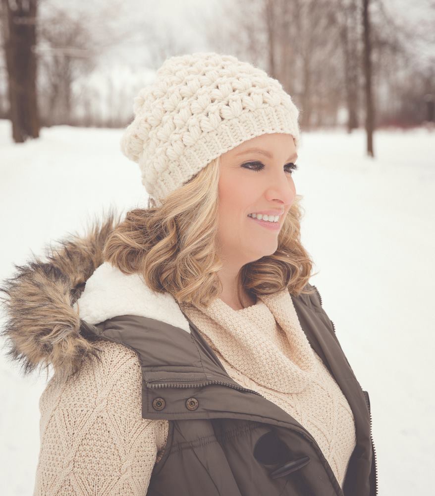 Crochet Pattern for Powder Puff Slouch | Crochet Hat Pattern | Hat Crocheting Pattern | DIY Written Crochet Instructions