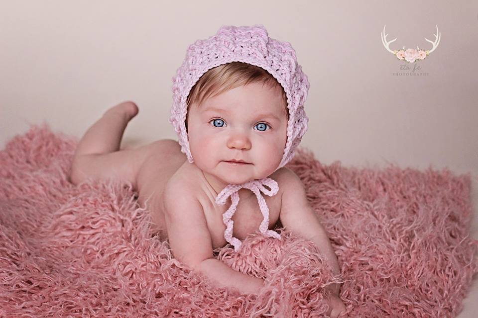Crochet Pattern for Cable Cross Baby Bonnet | Crochet Baby Bonnet Pattern | Baby Hat Crocheting Pattern | DIY Written Crochet Instructions