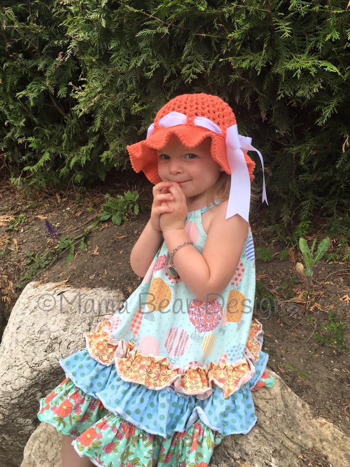 Crochet Pattern for Ava Sun Hat | Crochet Hat Pattern | Hat Crocheting Pattern | DIY Written Crochet Instructions