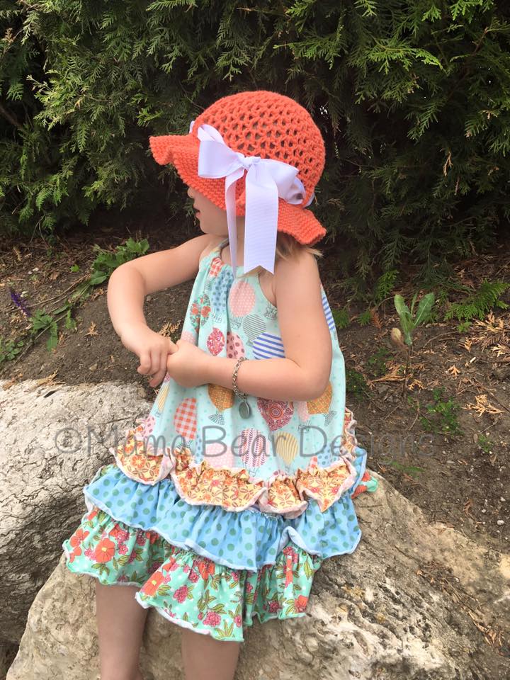 Crochet Pattern for Ava Sun Hat | Crochet Hat Pattern | Hat Crocheting Pattern | DIY Written Crochet Instructions