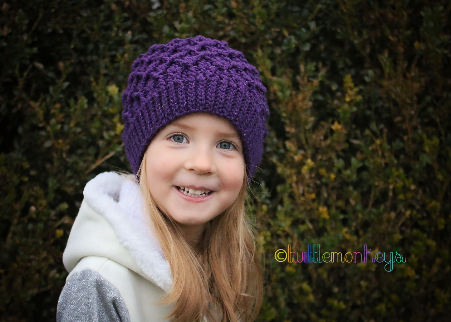 Crochet Pattern for Mini Harlequin Slouch, Ponytail, or Messy Bun Hat | Crochet Hat Pattern | Hat Crocheting Pattern | DIY Written Crochet Instructions