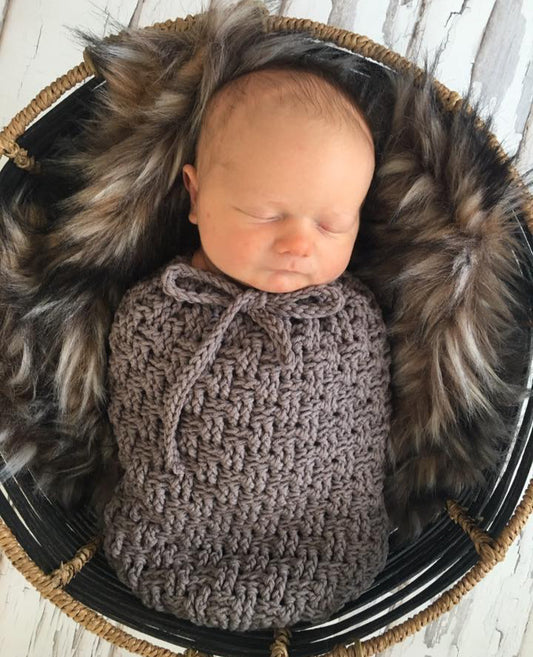 Crochet Pattern for Texture Weave Baby Cocoon and Bowl | Crochet Snuggle Sack Pattern | Baby Cocoon Crocheting Pattern | DIY Written Crochet Instructions