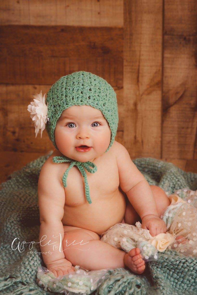 Crochet Pattern for Kate Baby Bonnet | Crochet Baby Bonnet Pattern | Baby Hat Crocheting Pattern | DIY Written Crochet Instructions