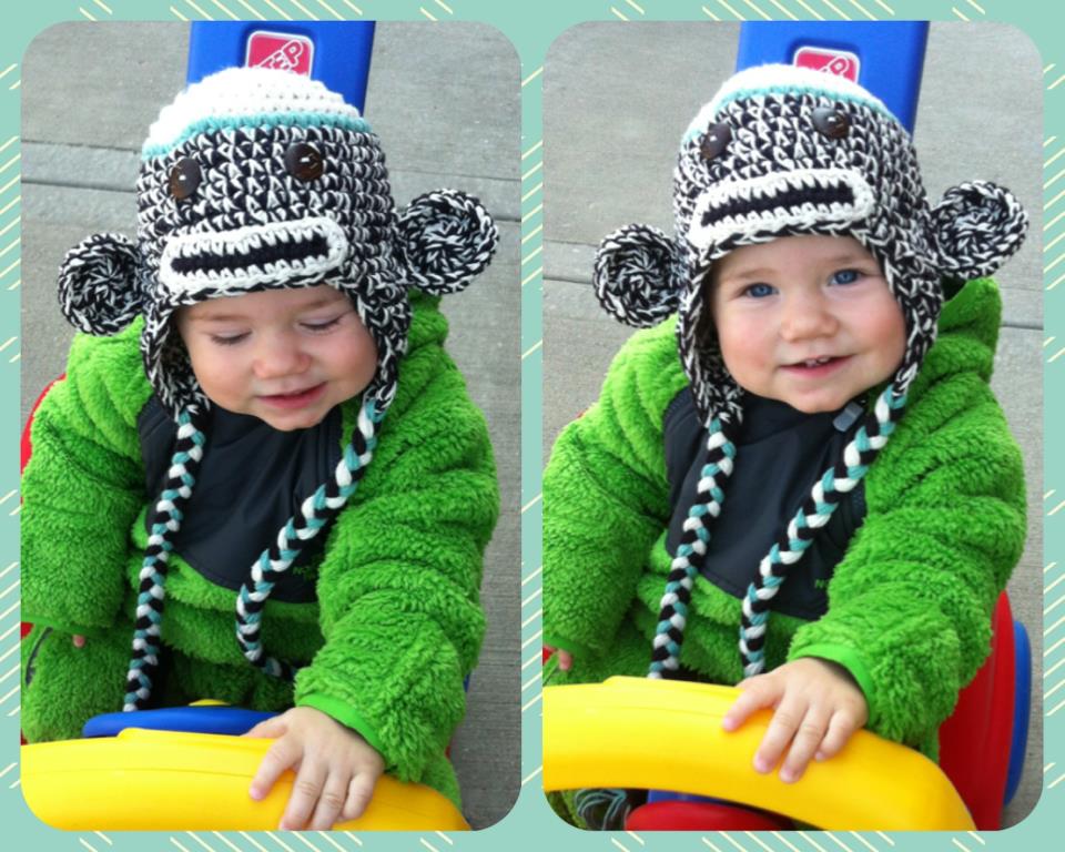Crochet Pattern for Chunky Monkey Sock Monkey Hat | Crochet Hat Pattern | Hat Crocheting Pattern | DIY Written Crochet Instructions