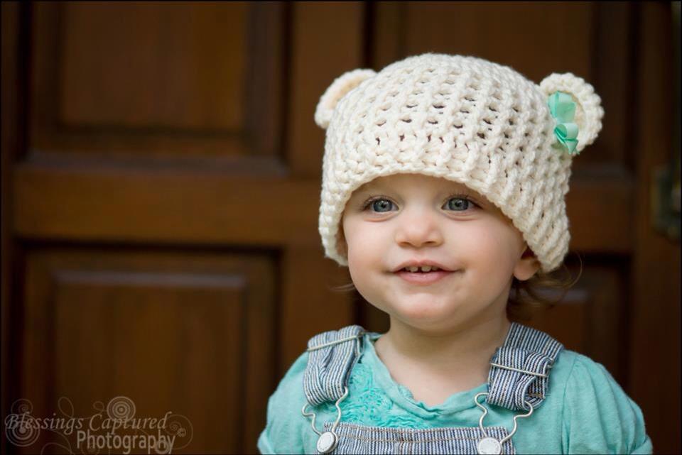Crochet Pattern for Baby Bear Beanie | Crochet Baby Beanie Pattern | Baby Hat Crocheting Pattern | DIY Written Crochet Instructions