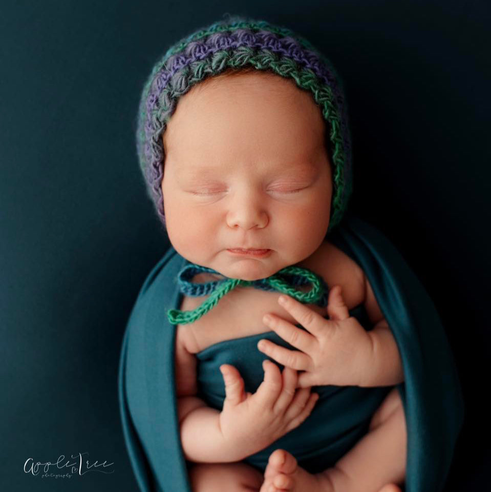 Crochet Pattern for Vintage Star Baby Bonnet | Crochet Baby Bonnet Pattern | Baby Hat Crocheting Pattern | DIY Written Crochet Instructions