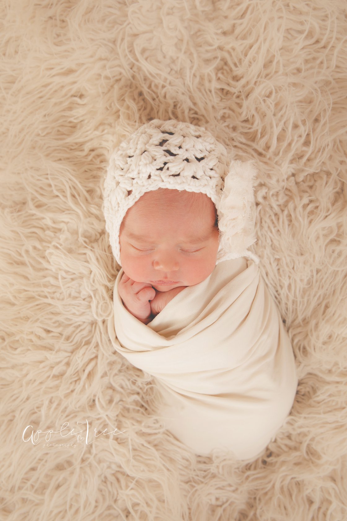 Crochet Pattern for Snow Flurry Baby Bonnet | Crochet Baby Bonnet Pattern | Baby Hat Crocheting Pattern | DIY Written Crochet Instructions