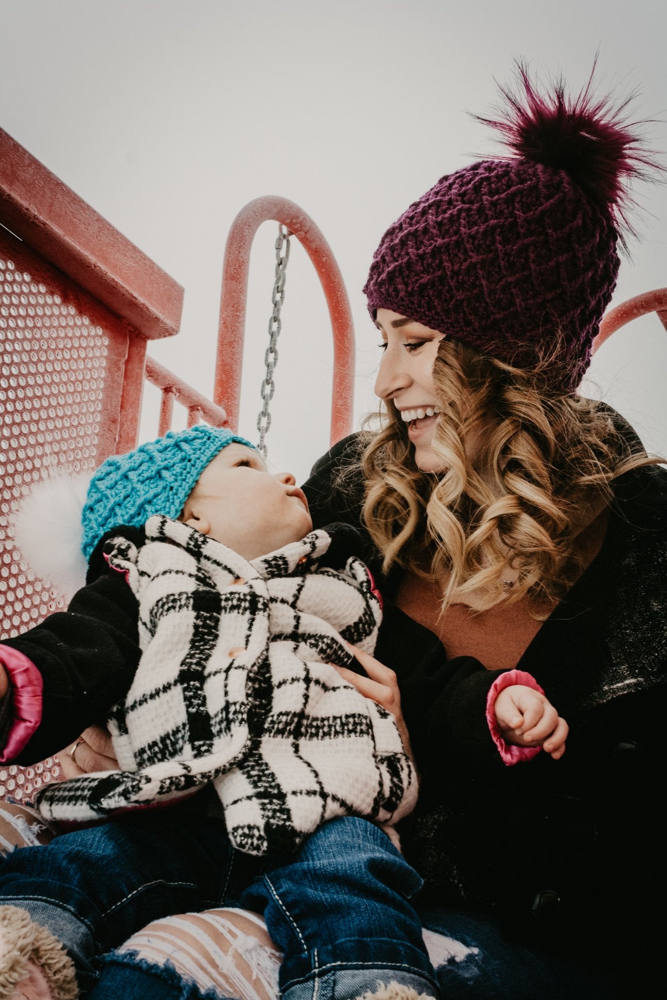 Crochet Pattern for Mini Harlequin Beanie | Crochet Hat Pattern | Hat Crocheting Pattern | DIY Written Crochet Instructions