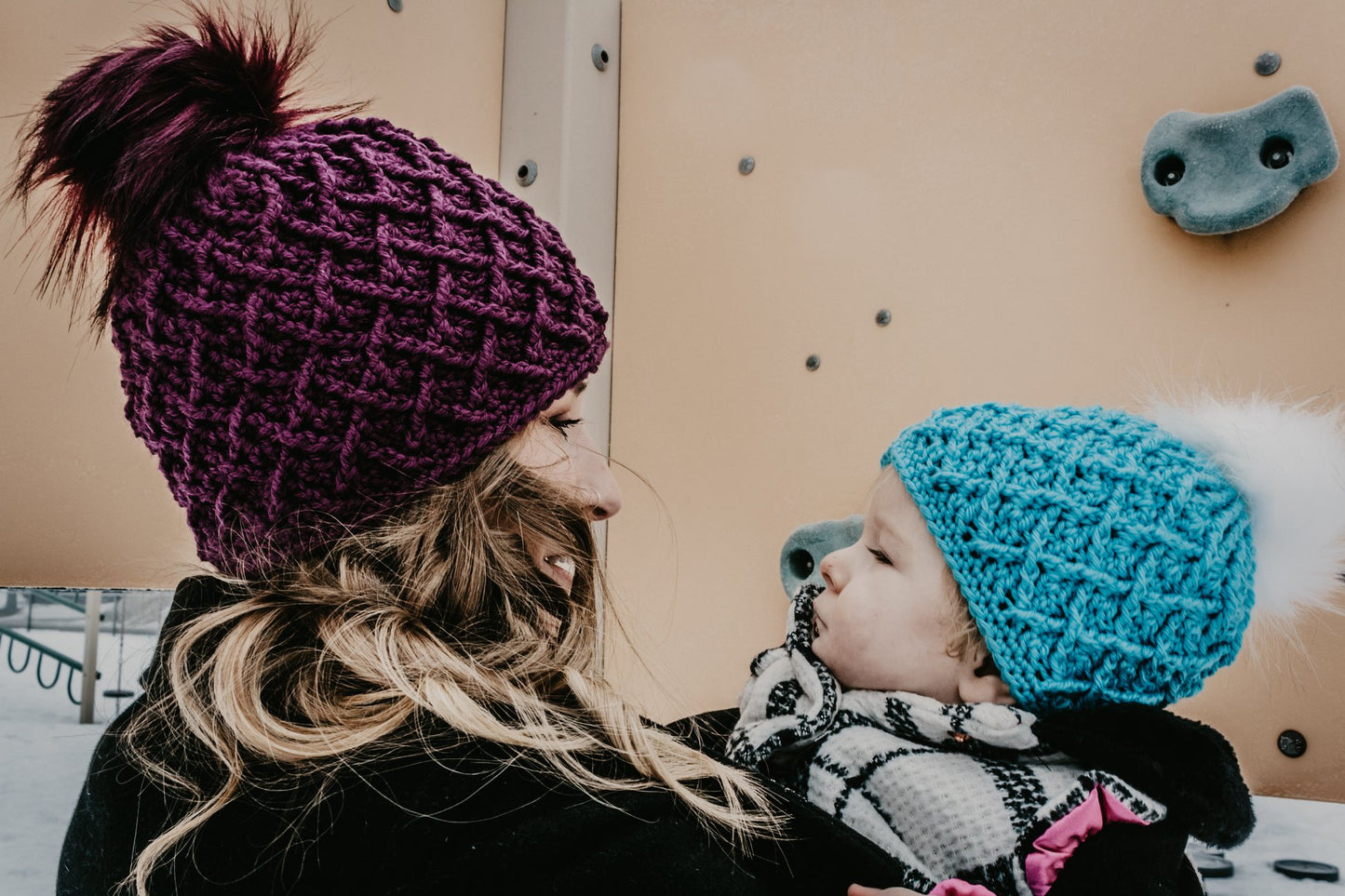 Crochet Pattern for Mini Harlequin Beanie | Crochet Hat Pattern | Hat Crocheting Pattern | DIY Written Crochet Instructions