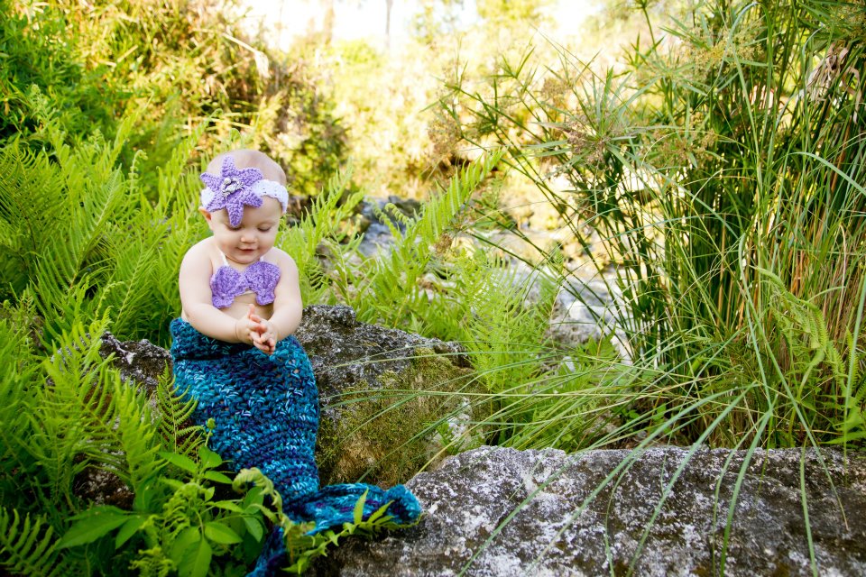SET OF 3 Crochet Patterns for Mermaid Tail, Shell Bikini Top, & Starfish Headband Photography Props | Crochet Mermaid Pattern | Mermaid Tail Crocheting Pattern | DIY Written Crochet Instructions