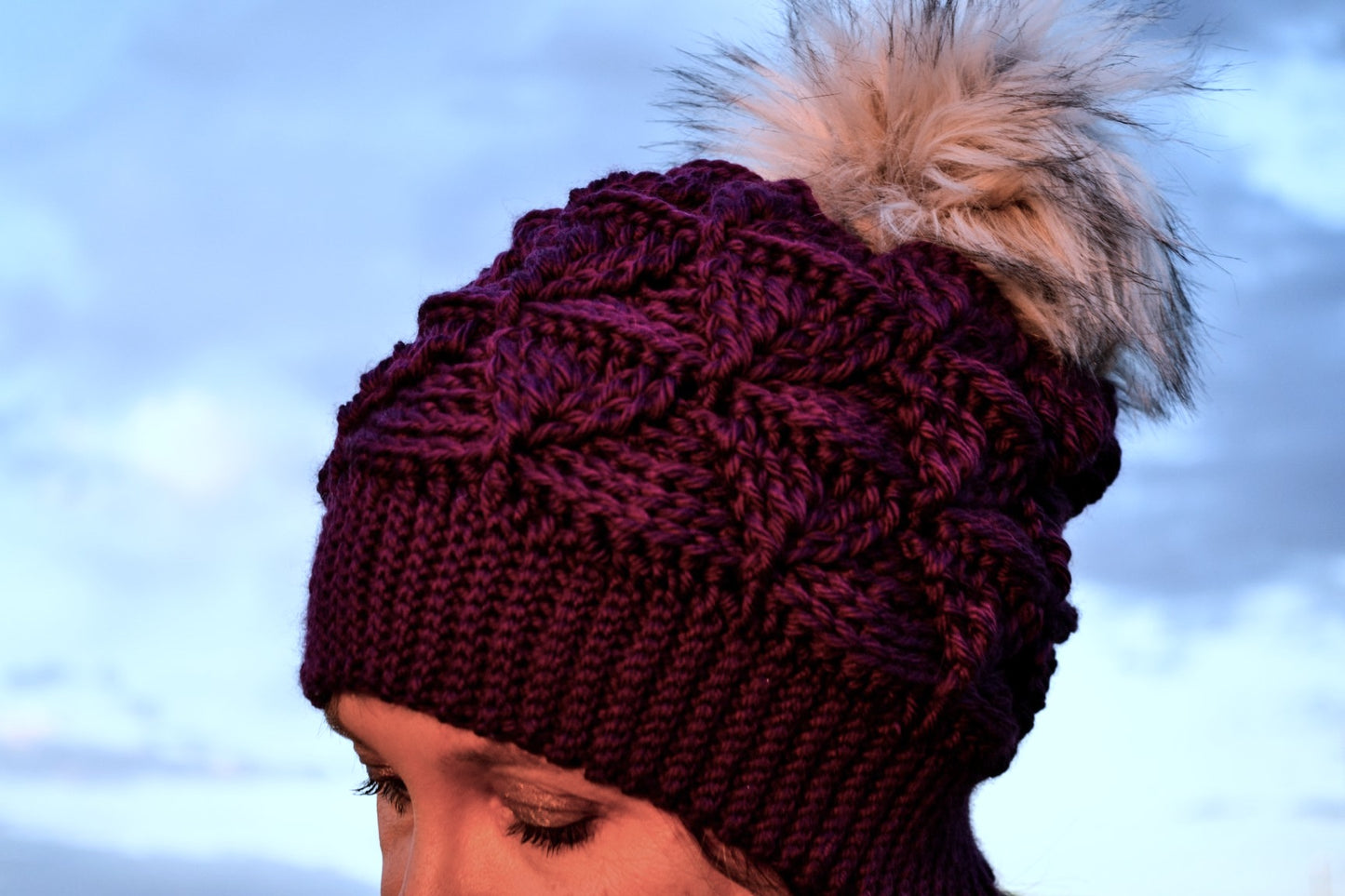 Crochet Pattern for Geometric Slouch Hat | Crochet Hat Pattern | Hat Crocheting Pattern | DIY Written Crochet Instructions