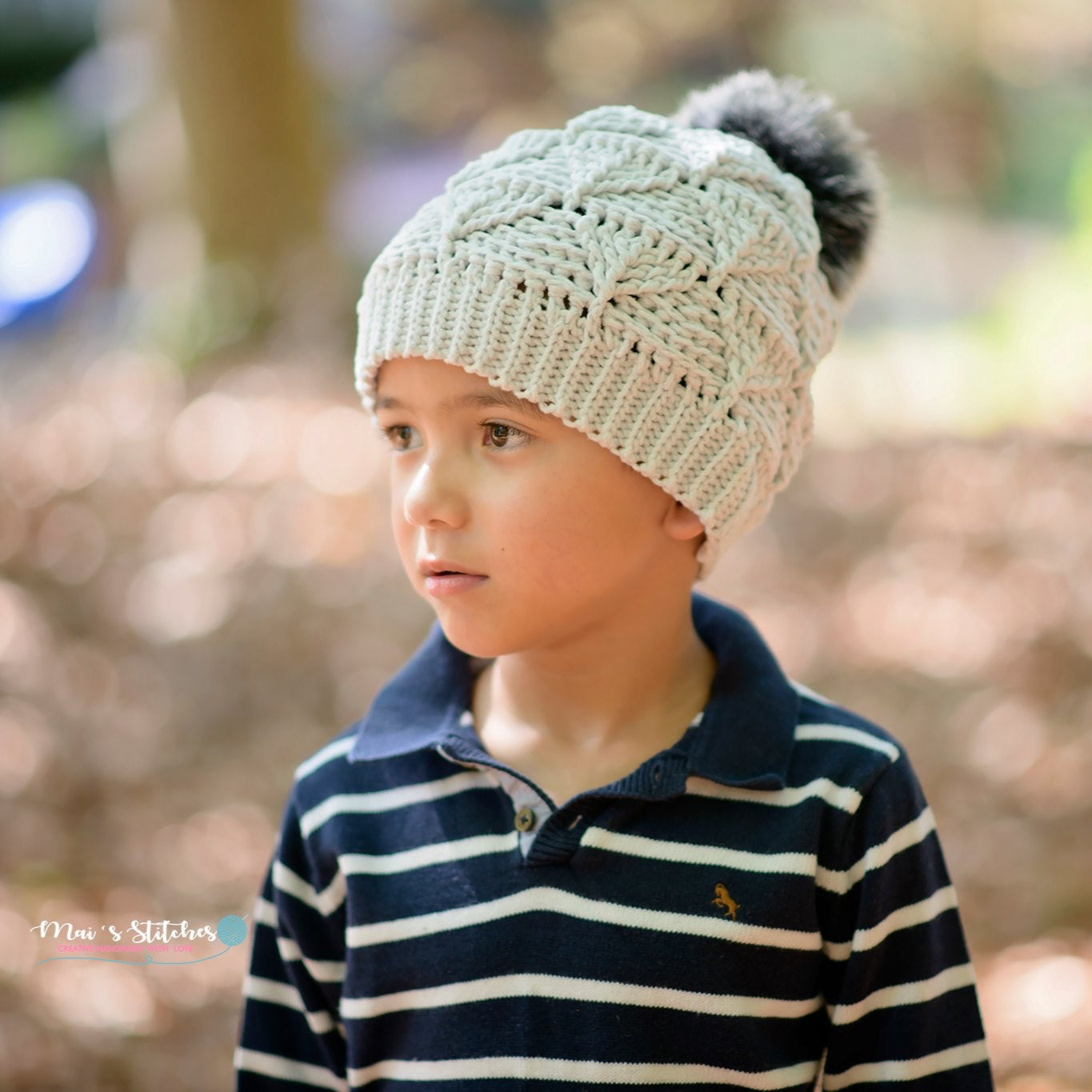 Crochet Pattern for Geometric Slouch Hat | Crochet Hat Pattern | Hat Crocheting Pattern | DIY Written Crochet Instructions