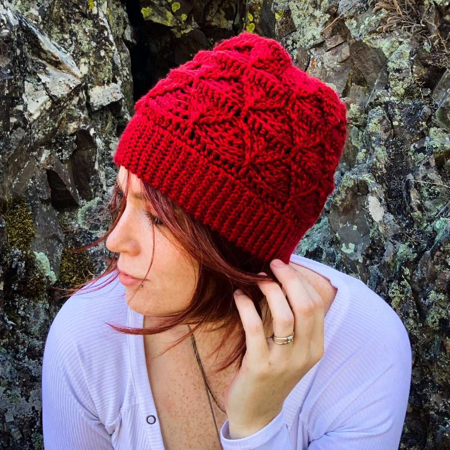 Crochet Pattern for Geometric Slouch Hat | Crochet Hat Pattern | Hat Crocheting Pattern | DIY Written Crochet Instructions