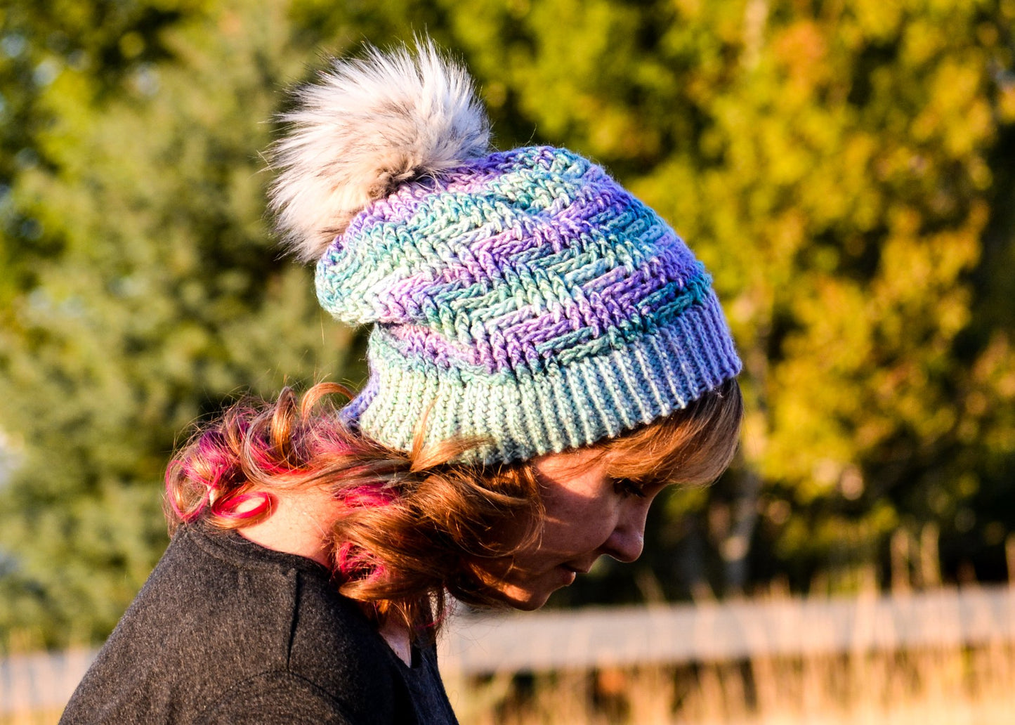 Crochet Pattern for Spiral Herringbone Slouch Hat | Crochet Hat Pattern | Hat Crocheting Pattern | DIY Written Crochet Instructions