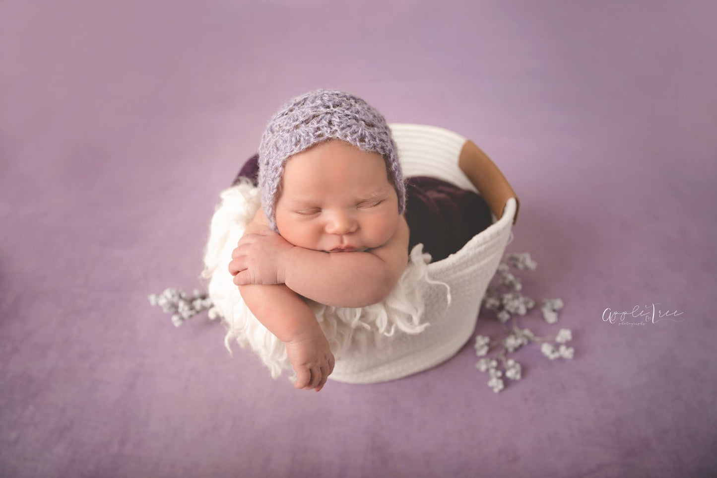 Crochet Pattern for Mohair Vivian Baby Bonnet | Crochet Baby Bonnet Pattern | Baby Hat Crocheting Pattern | DIY Written Crochet Instructions