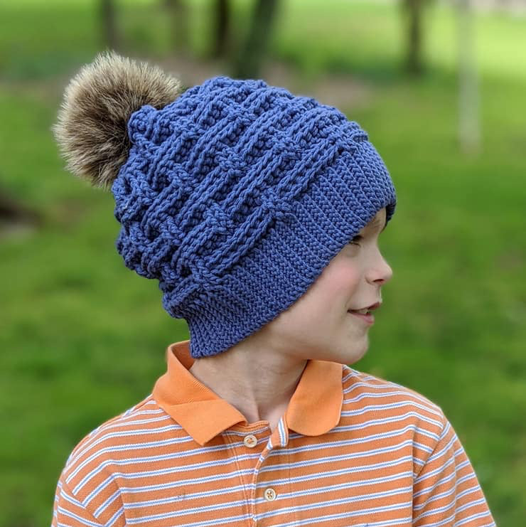 Crochet Pattern for Winter Weave Slouch | Crochet Hat Pattern | Hat Crocheting Pattern | DIY Written Crochet Instructions