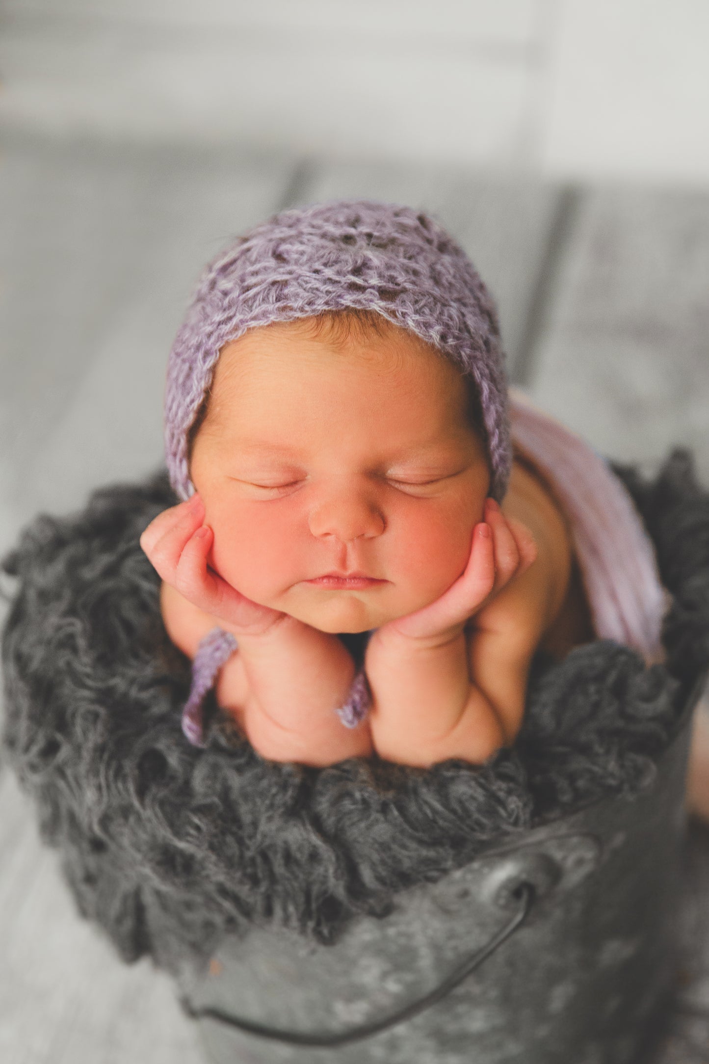 Crochet Pattern for Mohair Vivian Baby Bonnet | Crochet Baby Bonnet Pattern | Baby Hat Crocheting Pattern | DIY Written Crochet Instructions