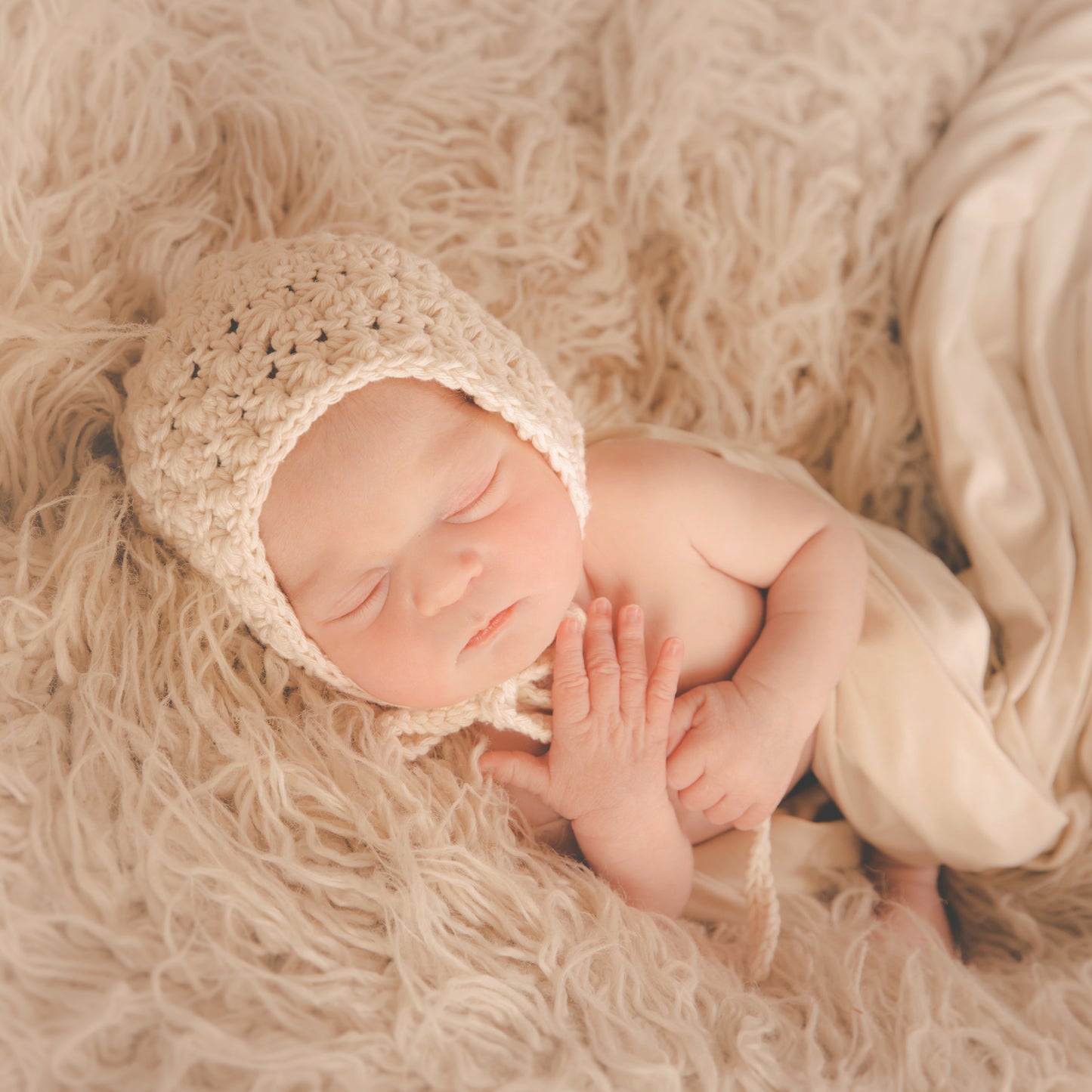 Crochet Pattern for Vintage Star Baby Bonnet | Crochet Baby Bonnet Pattern | Baby Hat Crocheting Pattern | DIY Written Crochet Instructions