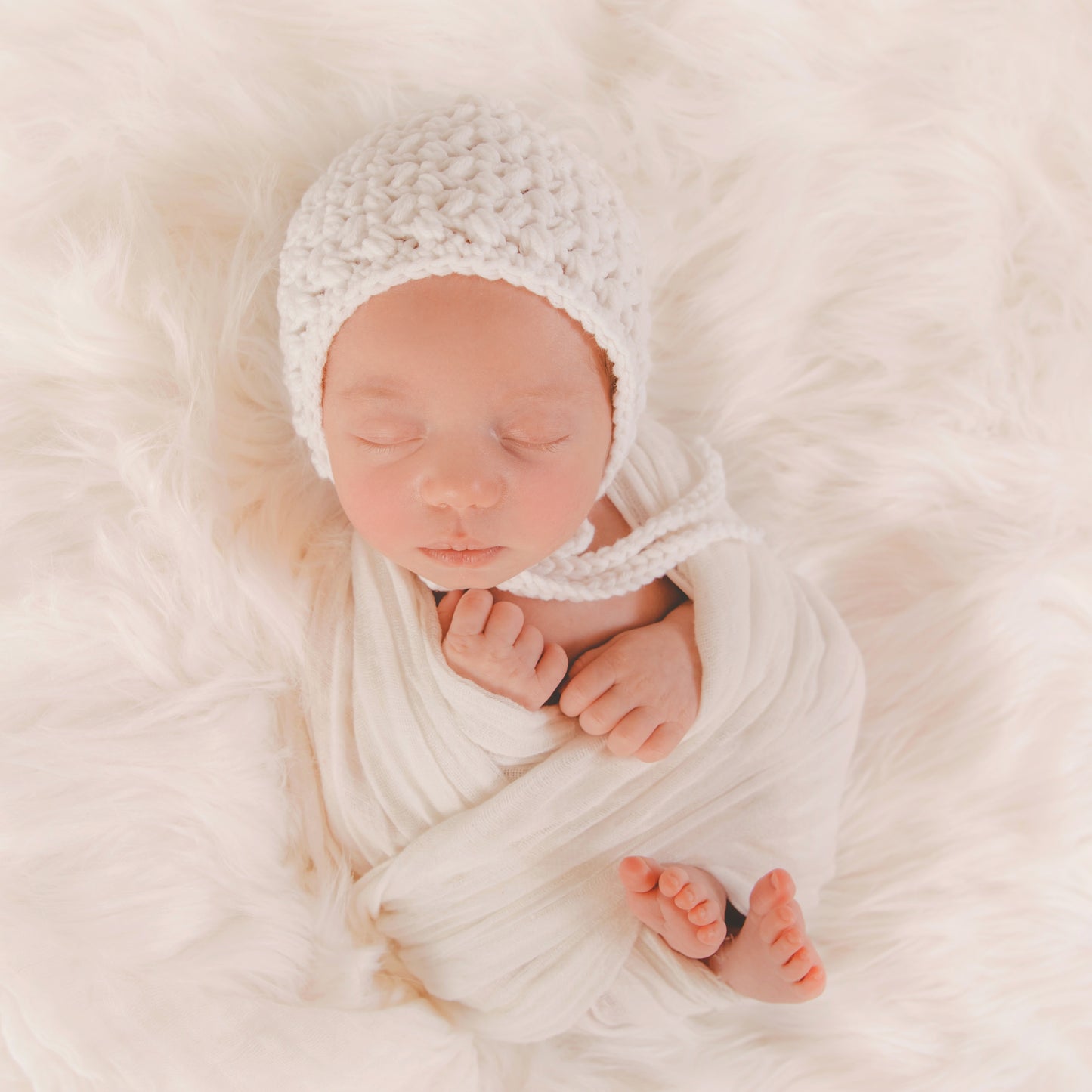 Crochet Pattern for Dedication Baby Bonnet | Crochet Baby Bonnet Pattern | Baby Hat Crocheting Pattern | DIY Written Crochet Instructions