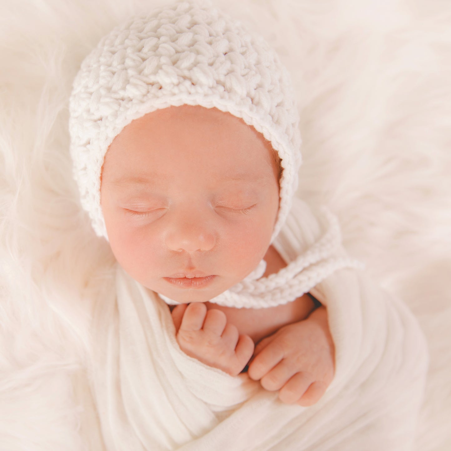 Crochet Pattern for Dedication Baby Bonnet | Crochet Baby Bonnet Pattern | Baby Hat Crocheting Pattern | DIY Written Crochet Instructions