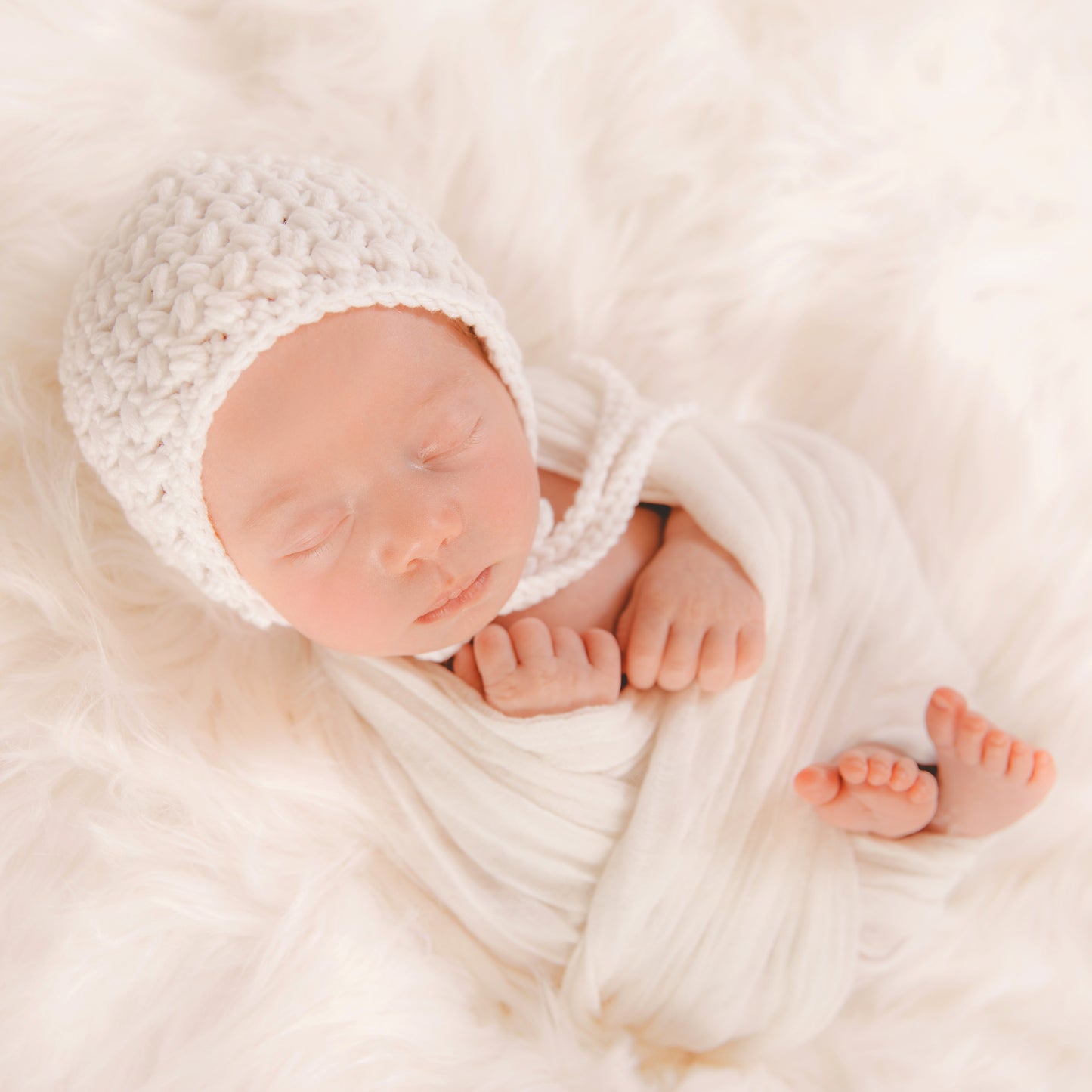 Crochet Pattern for Dedication Baby Bonnet | Crochet Baby Bonnet Pattern | Baby Hat Crocheting Pattern | DIY Written Crochet Instructions