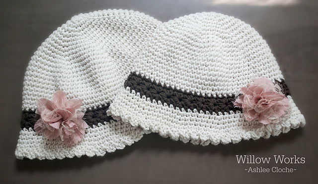 Crochet Pattern for Ashlee Beanie or Cloche Hat | Crochet Hat Pattern | Hat Crocheting Pattern | DIY Written Crochet Instructions